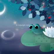Grenouille au clair de lune